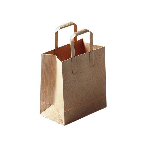 Sac fond carré avec poignées plates
