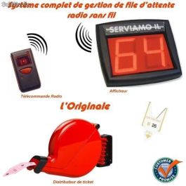 Gestion De File D'Attente : Appeler Les Clients | 1 Afficheur 1 Clavier 1 Distributeur De Tickets Avec Pied 1 Rouleau Numéroté (000 à 999) | Pour Magasin, Restaurant, Clinique, Salle D'Attentes
