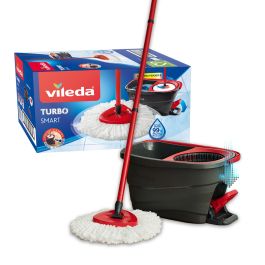 Balai Turbo 3en1 Vileda – Système Rotatif Avec Seau à Pédale, Set Complet Neuf