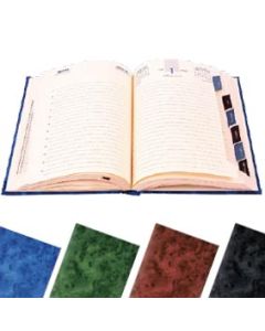 Agenda journalier avec index 90 g/m² 14 x 20,5 cm Coloris au choix