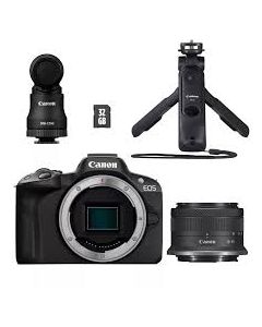 Appareil photo hybride Canon EOS R50 + objectif RF-S 18-45mm F4.5-6.3 IS STM - Kit pour vlogueur (5811C035AA)