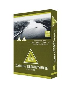 Lot de 5 Ramettes de papier Danube Bright White de haute qualité - 80g Format A4 - 500 feuilles