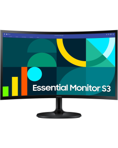 Écran incurvé Samsung 24"Full HD Essential S3 S36GD Max 100Hz (LS24D360GAUXEN)