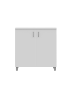 ARMOIRE BASSE EN BOIS A PORTES BATTANTES 80X41X83 COLORIS AU CHOIX