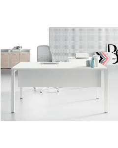 Bureau Opérateur métallique 120x60 cm Couleur blanche