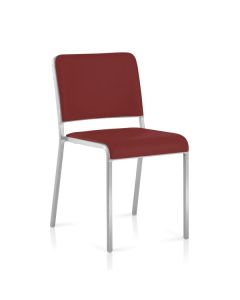 CHAISE VISITEUR SLD-136 EMPILABLE EN TISSU PIETEMENT EN TUBE D'ACIER