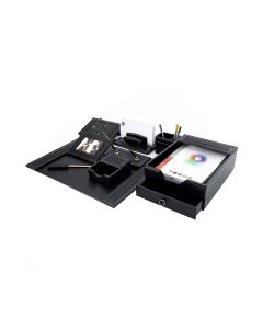 Ensemble de Bureau en cuir Synthétique 9 pièces Coloris au choix