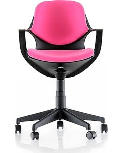 FAUTEUIL OPERATEUR PROERGO EN TISSU REGLABLE EN HAUTEUR ACCOUDOIRS FIXES EN POLYURETHANE STRUCTURE NOIRE