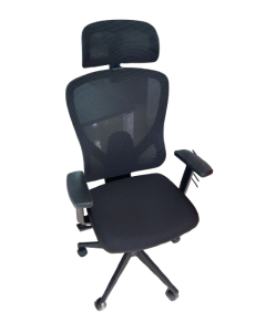 Fauteuil président SARA en tissu/mesh Couleur Noir