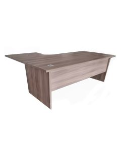 Bureau Opérateur d'angle droit avec retour piétements panneaux - 160X120X75 cm - epaisseur : 30