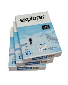 Lot de 4 Ramettes de Papier Ultra Blanc Supérieur EXPLORER A4 – 170 g/m² 250 feuilles