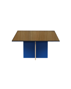 TABLE DE REUNION CARRE ROLEX PIETEMENT PANNEAU 1000x1000 WENGE