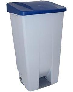 Poubelle à pédale DENOX 120 Litres plastique alimentaire -  couvercle COLORIS AU CHOIX