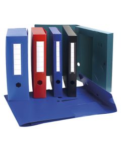 Lot de 10 Bo&icirc;tes d'archives &agrave; pression EXACOMPTA en Polypro Dos 40 mm 