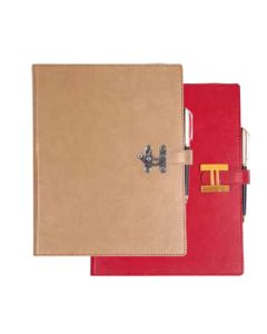 Agenda semainier à spirales avec fermoir 90 g/m² 21 x 29,7cm Coloris au choix