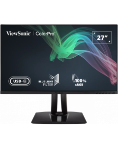 &Eacute;cran Moniteur ViewSonic 27" 2K QHD, valid&eacute; Pantone, 100 % sRGB et pr&eacute;-calibr&eacute; en usine, avec USB-C 60 W (VP2756-2K)