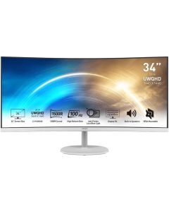&Eacute;cran MSI Pro MP341CQW &Eacute;cran Bureautique Incurv&eacute; 34" - 3440x1440 - 21:9 Blanc