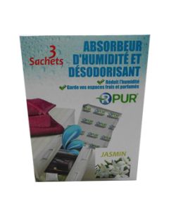 Absorbeur d'humidit&eacute; et d&eacute;sodorisant pour tiroir R-PUR