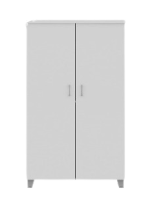 ARMOIRE MOYENNE EN BOIS 2 PORTES BATTANTES 80X41X156 COLORIS AU CHOIX