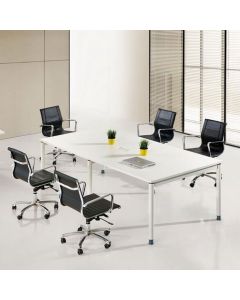 Table de r&eacute;union CUBE en bois m&eacute;lamin&eacute; 180x90 cm