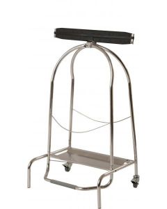 Support sac à pince probbax 110L Inox miroir- 2 roues (SO-2104-MSSTL)