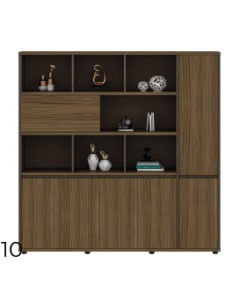 Biblioth&egrave;que TEMPO 200x40x200 cm coloris au choix