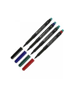 Boite de 10 Feutres Multimark Permanent S line FABER-CASTELL Coloris au choix