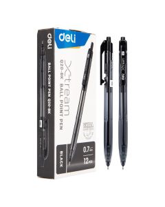 Boite de 12 stylos &agrave; bille Deli-EQ20 Xtream Mini pointe de 0.7 mm coloris au choix