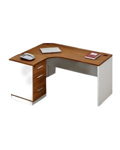 Bureau opérateur Compact NEO retour gauche mélaminé 160cm*120cm*75cm