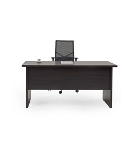 BUREAU OP&Eacute;RATEUR DROIT EN BOIS PIETEMENT PANNEAUX DE 30 MM VOILE DE FOND EN BOIS 180*80*75 COULEUR MOON