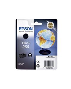 Cartouche d'encre Epson Globe 266 Noir - encre DURABrite Ultra N WF 100 5,8 ml 250 pages(C13T26614010)