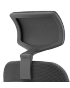 Repose-t&ecirc;te r&eacute;glable 2D pour fauteuil op&eacute;rateur WINNER 125 &ndash; Support ergonomique &ndash; Noir