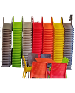 Chaise pour r&eacute;fectoire en plastique Coloris au choix