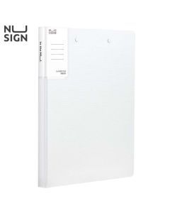 Classeur &agrave; pince Deli NS139 A4 Nusign Double pince Blanc