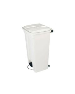 Collecteur/Poubelle cuisine professionnelle à pedale blanche 90 Litres - Probbax