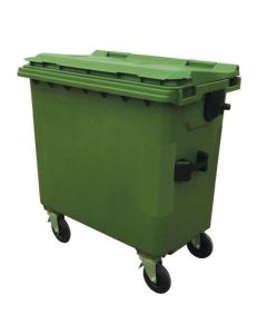 Conteneur industriel 660 Litres – Vert – Résistant et pratique