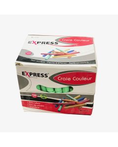 Craie Couleur sans poussière EXPRESS boite de 100 Pcs express (X0-5750)