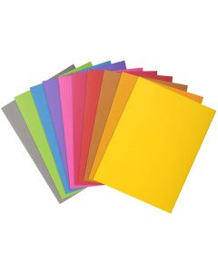 Paquet de 100 chemises dossiers Exacompta ROCK&rsquo;&rsquo;S teintes vives 210G A4