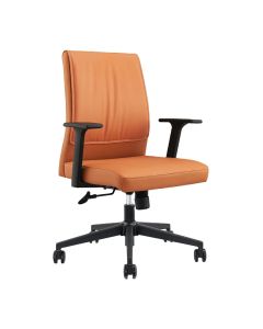 Fauteuil Opérateur MEDIUM en simili cuir – Dossier medium, accoudoirs réglables, mécanisme simple coloris au choix
