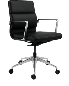 Fauteuil de Direction CASA &ndash; Cuir Synth&eacute;tique &ndash; Accoudoirs Aluminium &ndash; R&eacute;glable &ndash; R&eacute;f : FR0032M