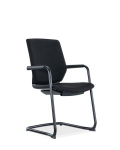 Fauteuil KWESK X-PRO C, dossier mesh noir, assise tissu avec accoudoirs