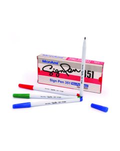 Boite de 12 Stylos Feutres Mon Ami pointe Médium 4 coloris au choix