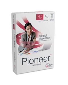 Lot de 5 Ramettes de papier blanc Pioneer A3 80g/m&sup2; 500 feuilles