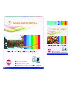 Paquet de 20 Feuilles A6 papier photo King Butterfly Jet d'encre