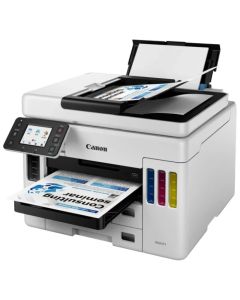 Imprimante multifonction &agrave; r&eacute;servoirs rechargeables CANON Ink Tank GX7140 EUM/EMB Couleur MFP 4en1 A4 Reseau Wfi ADF R/V Int USB 24PPM Noir 15,5PPM (6880C009AB)