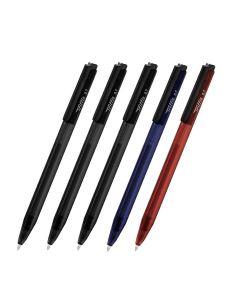 Lot de 12 Stylos &agrave; bille r&eacute;tractables MonAmi Triffis BP 0,7 mm Couleurs au choix 