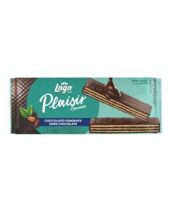 Lot de 30 Paquets de Biscuits PLAISIR gaufrés au chocolat Noir à la crème de Cacao 120g - LAGO ELLEDI