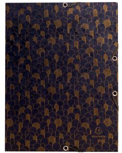 Lot de 4 Chemises &agrave; &eacute;lastiques EXACOMPTA 55450E Maxi Capacity N&eacute;o D&eacute;co 3 rabats  A4 Carte lustr&eacute;e 400 g/m&sup2; &ndash; assorties