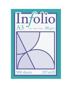 Lot de 5 Ramettes de papier Infolio A3 - 80 g/m² 500 feuilles