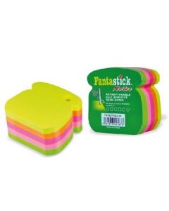 Lot de 6 blocs de 400 Stick Notes Fantastick Phone fluorescentes - 5 couleurs assorties